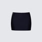 Monika Black Micro Mini Skirt 3d product front