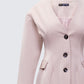 Nahia Brown Cinched Waist Blazer