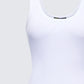 Naia White Tilted Hem Tank Top