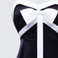 Ottilie Black Oversized Bow Mini Dress