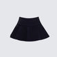 Pippa Black Ruffle Tiered Skort 3d product front