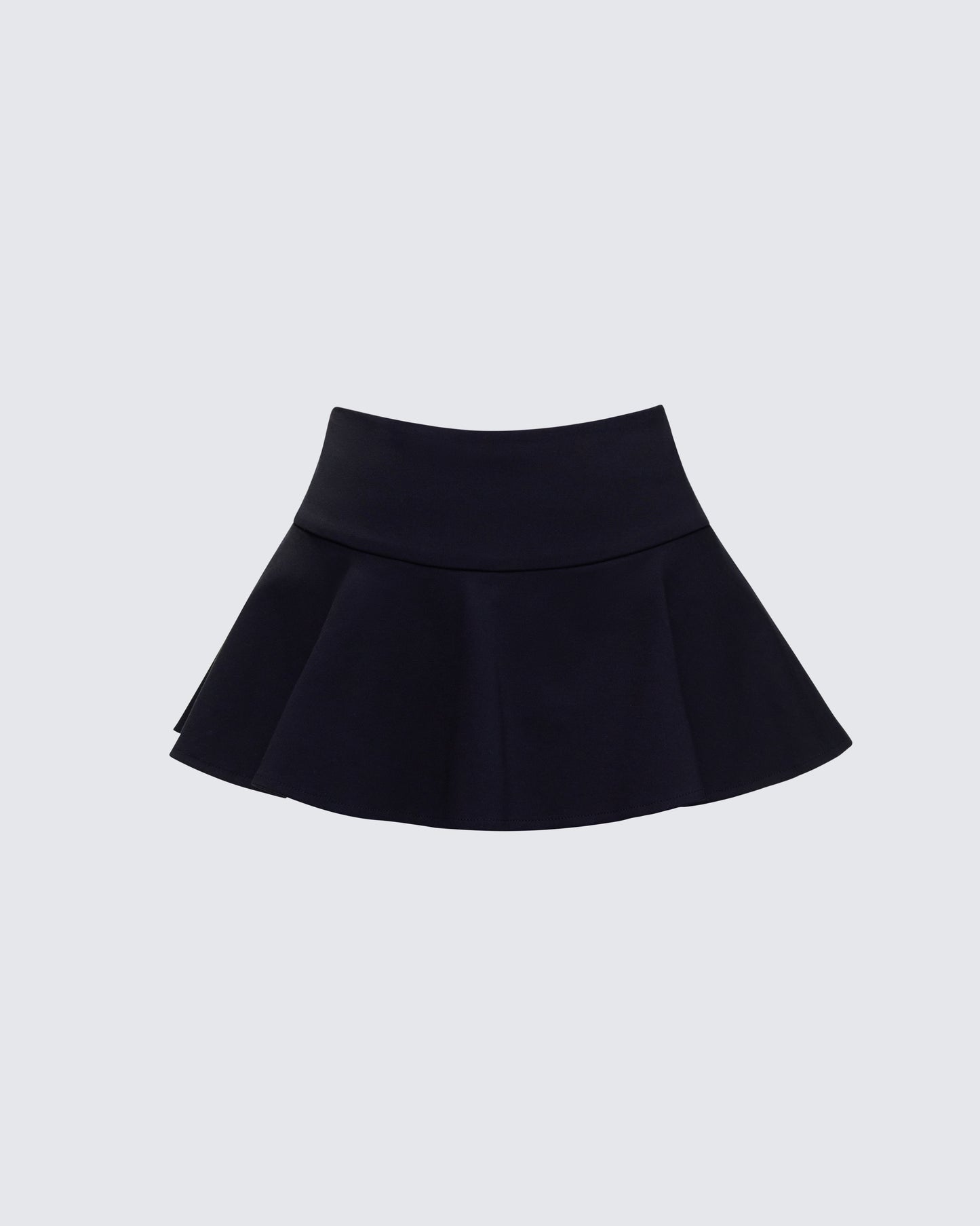 Pippa Black Ruffle Tiered Skort 3d product front