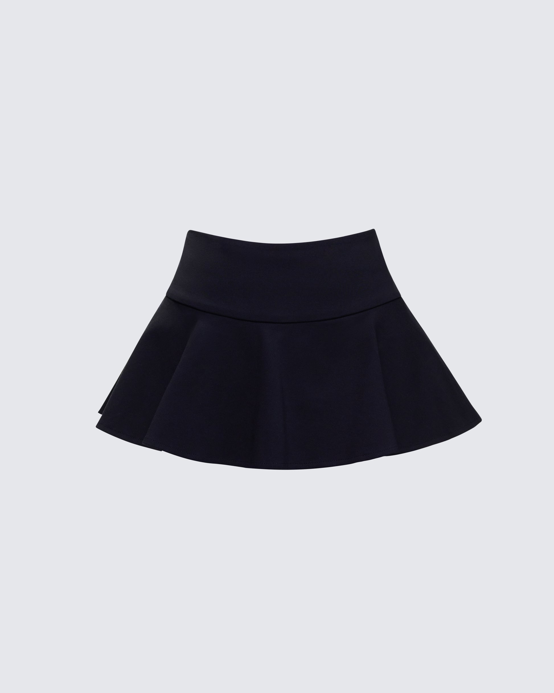 Pippa Black Ruffle Tiered Skort 3d product front