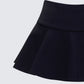 Pippa Black Ruffle Tiered Skort
