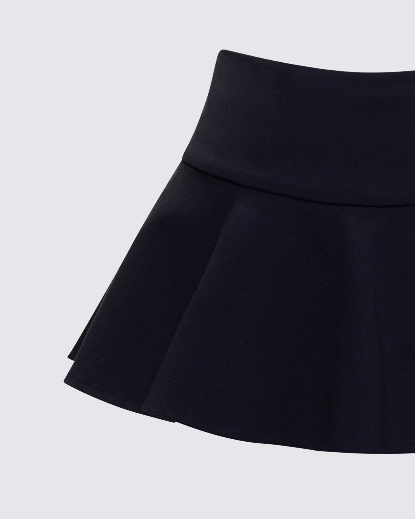 Pippa Black Ruffle Tiered Skort