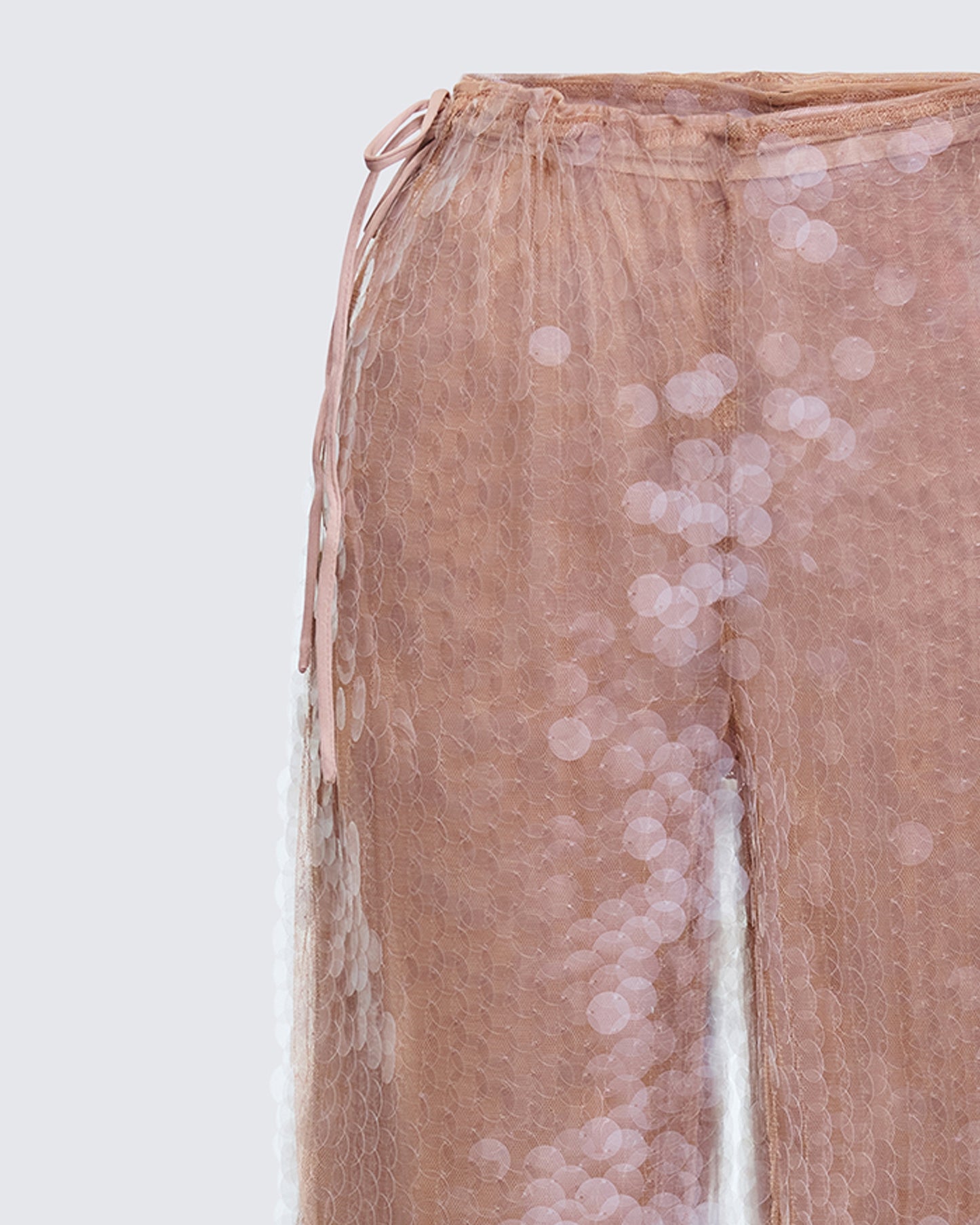 Speranza Clear Sequin Tie Pants