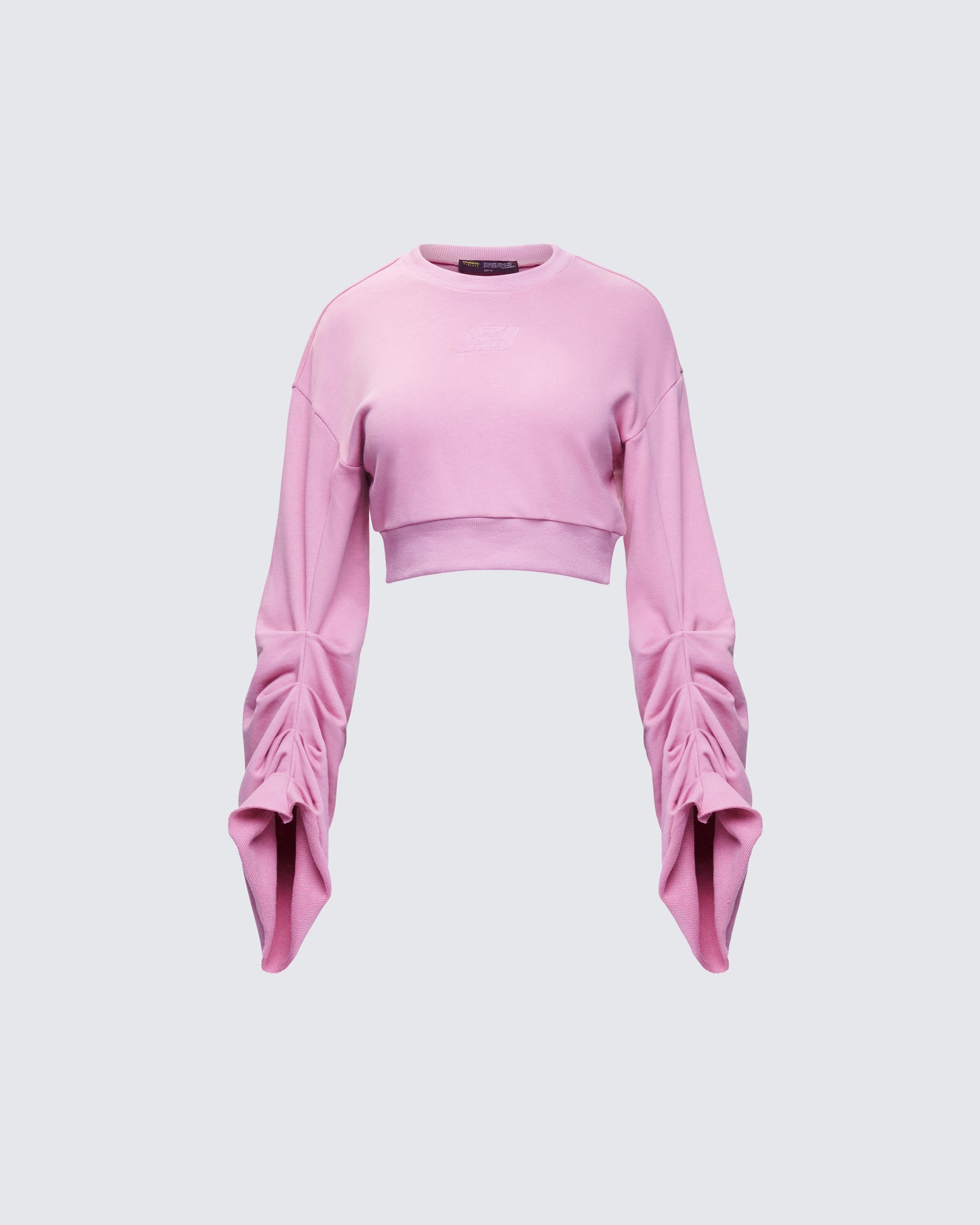 Una Pink Stacked Sleeve Sweatshirt product front
