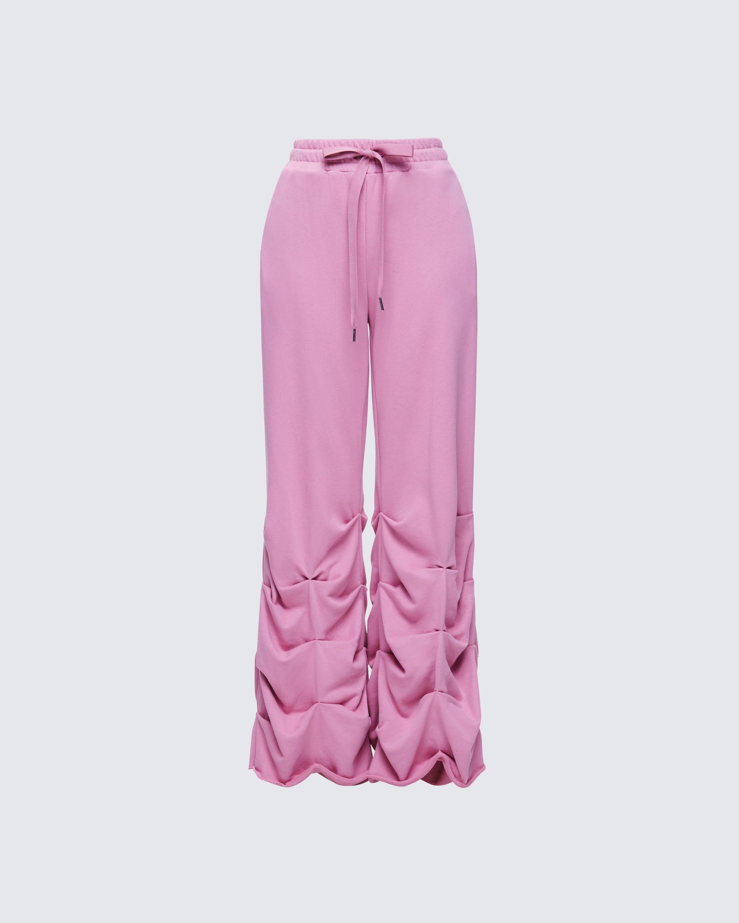 Una Pink Stacked Leg Toggle Sweatpant product front