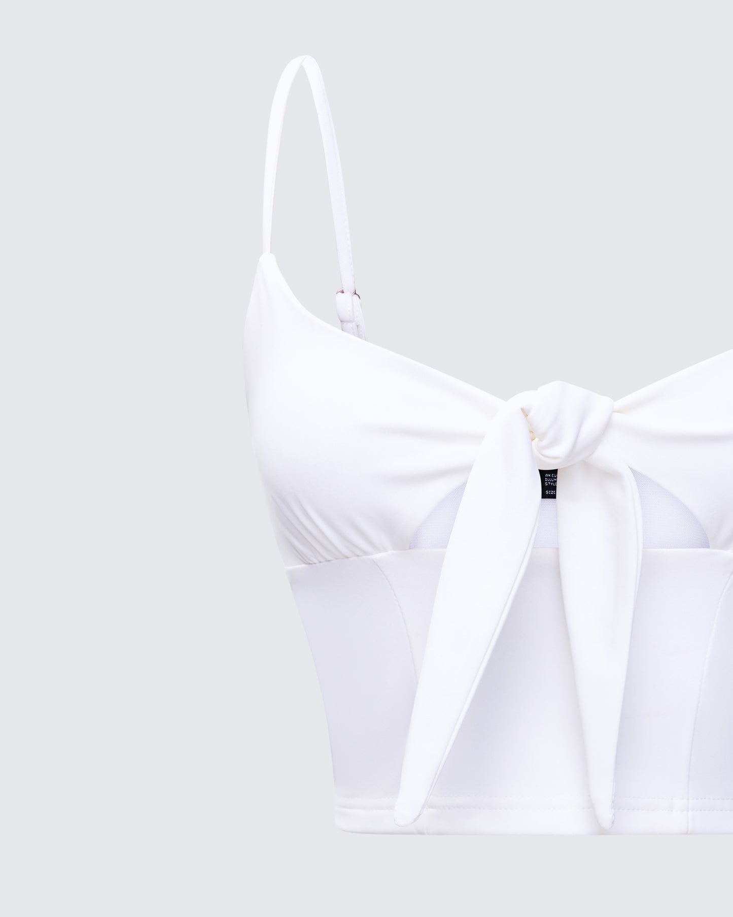 Wilmer White Tie Front Cami Top