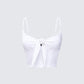 Wilmer White Tie Front Cami Top product front