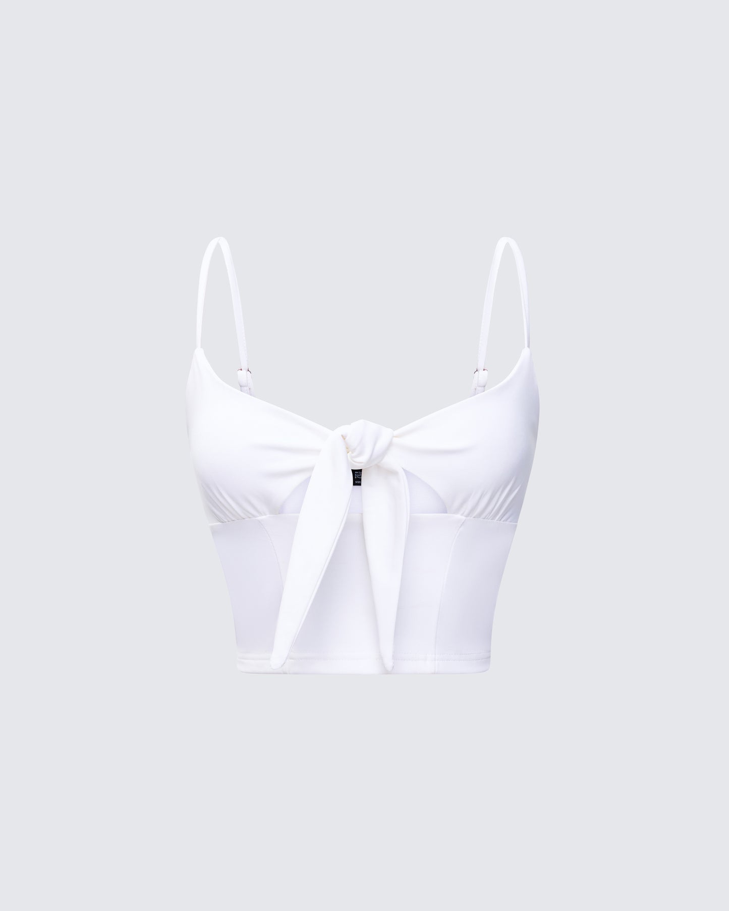 Wilmer White Tie Front Cami Top product front