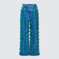 Zia Blue Denim Feather Straight Leg Pant product front