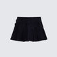 Ataya Black Denim Micro Mini Skirt product front