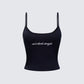 Kacie Black Slogan Cami Top product front
