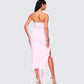 Sadira Pink Strapless Ruffle Dress