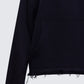 Aaralyn Black Distressed Hoodie
