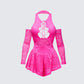 Aletheia Pink Lace Strap Detail Romper