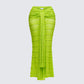 Dreya Green Textured Maxi Skirt