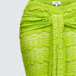 Dreya Green Textured Maxi Skirt
