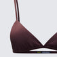 Ewa Brown Triangle Bralette Top