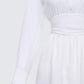 Amara Ivory Mini Shirt Dress