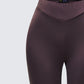 Quintessa Brown Ruched Back Flare Pants