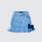 Emogen Pleated Denim Mini Skirt product front