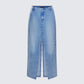 Lamia Denim Center Slit Maxi Skirt product front