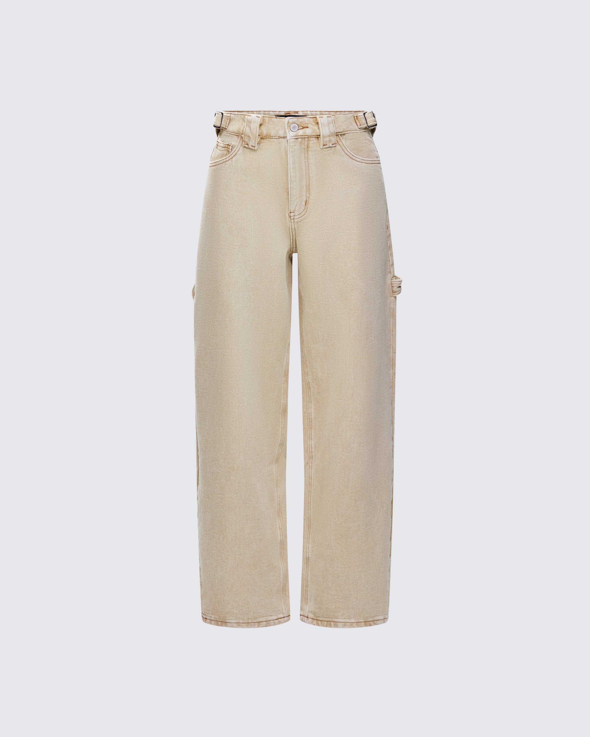 Finola Tan Washed Twill Handy Pant product front