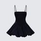 Hadley Black Bubble Mini Dress product front