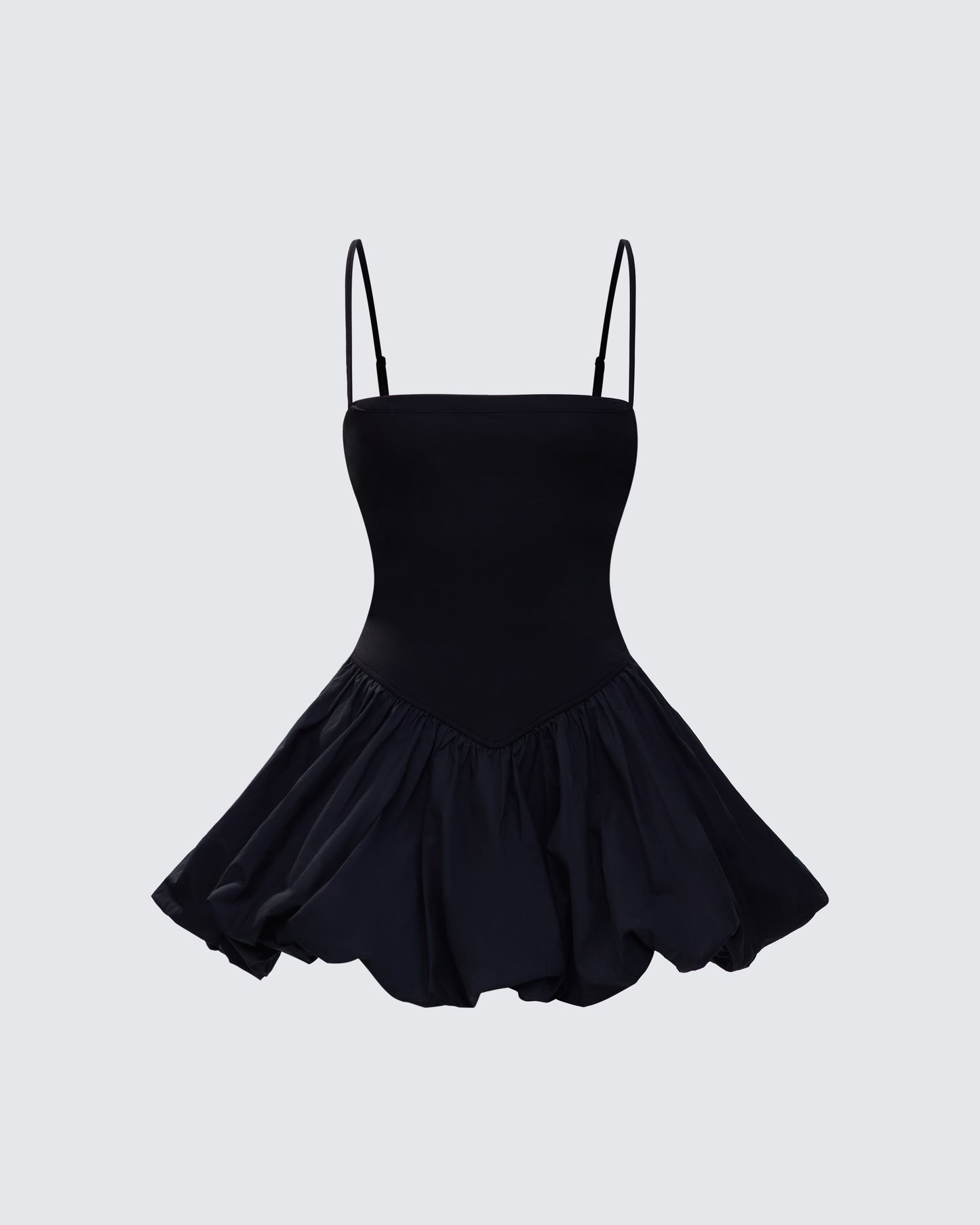 Hadley Black Bubble Mini Dress product front