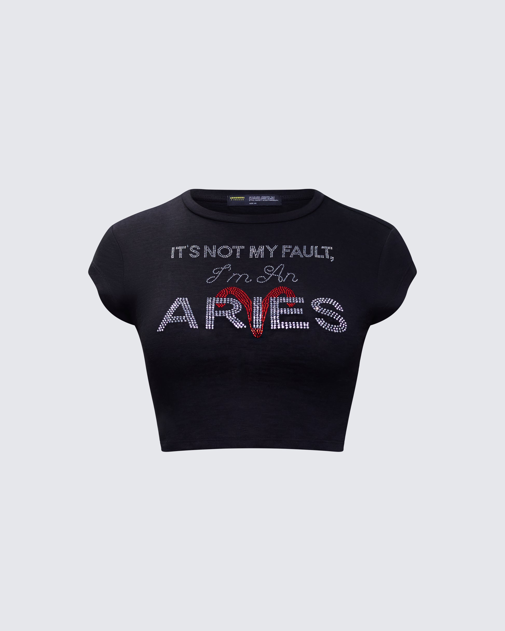 Elowen Black Aries Graphic Top product front