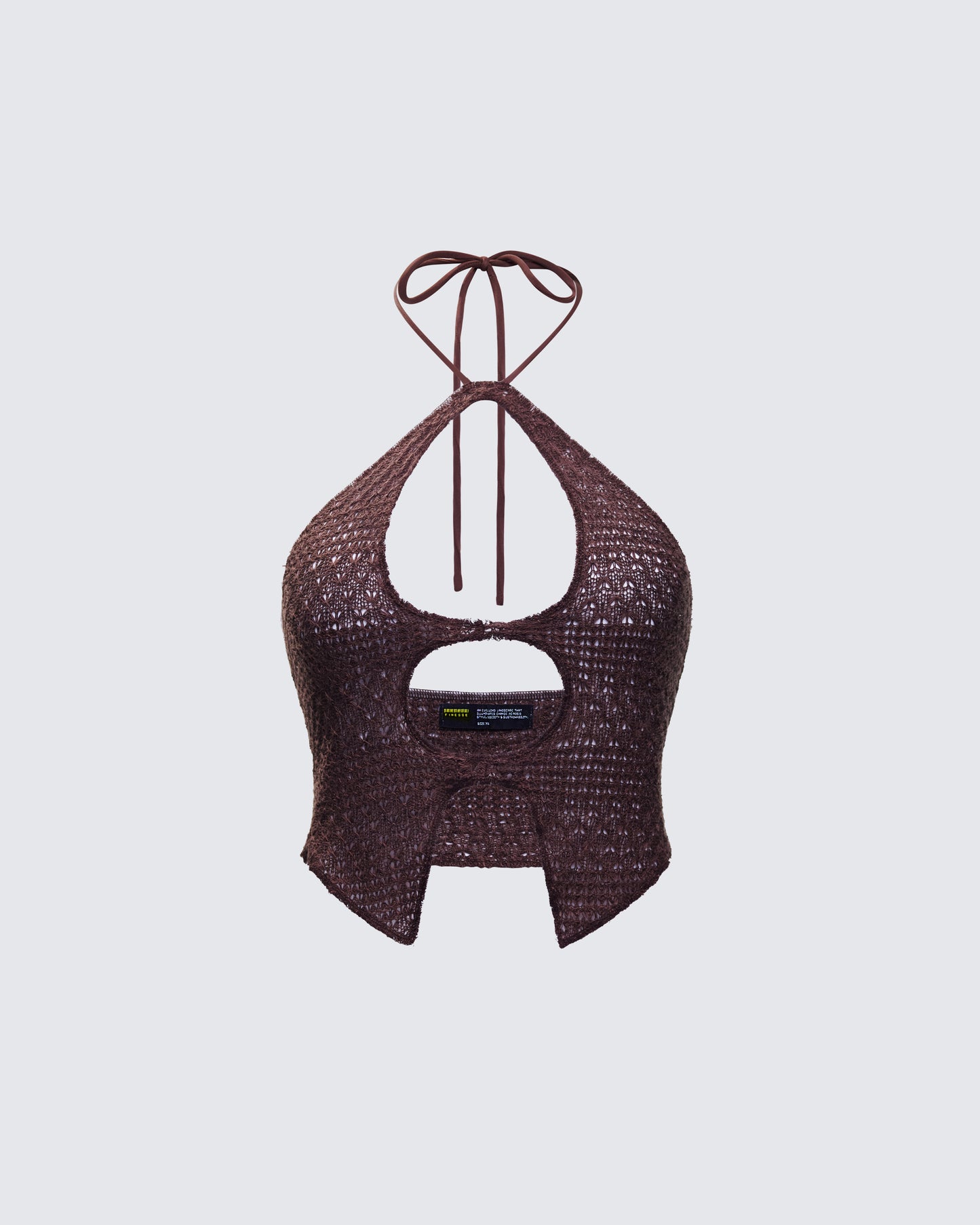 Landry Brown Knit Cut Out Top product front