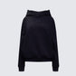 Azariah Black Oversized Hoodie Top product front