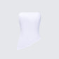 Bessie Ivory Asymmetrical Top 3d product front