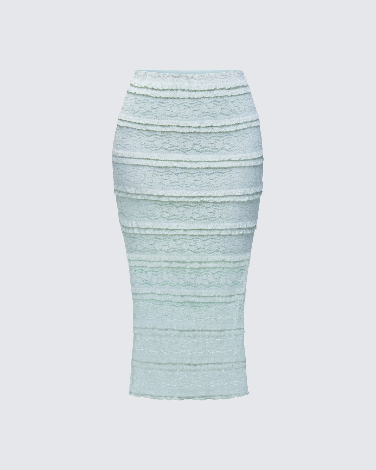 Ursuline Sage Ruffle Trim Skirt product front