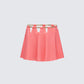 Arla Pink Heart Chain Mini Skirt