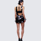 Reverie Black Sequin Plunge Dress