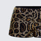 Posie Leopard Print Sequin Mini Shorts