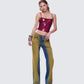 Francine Burgundy Vegan Leather Top