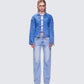Freesia Denim Set model front