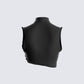 Freya Black Turtleneck Crop Top