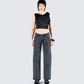 Frieda Denim Set model front