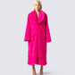Corinne Hot Pink Vegan Fur Coat