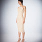 Tyra Ivory Lace Halter Midi Dress