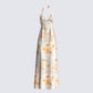 Landon Abstract Print Maxi Dress