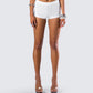 Gaia White Graphic Mini Short model front