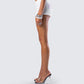 Gaia White Graphic Mini Short