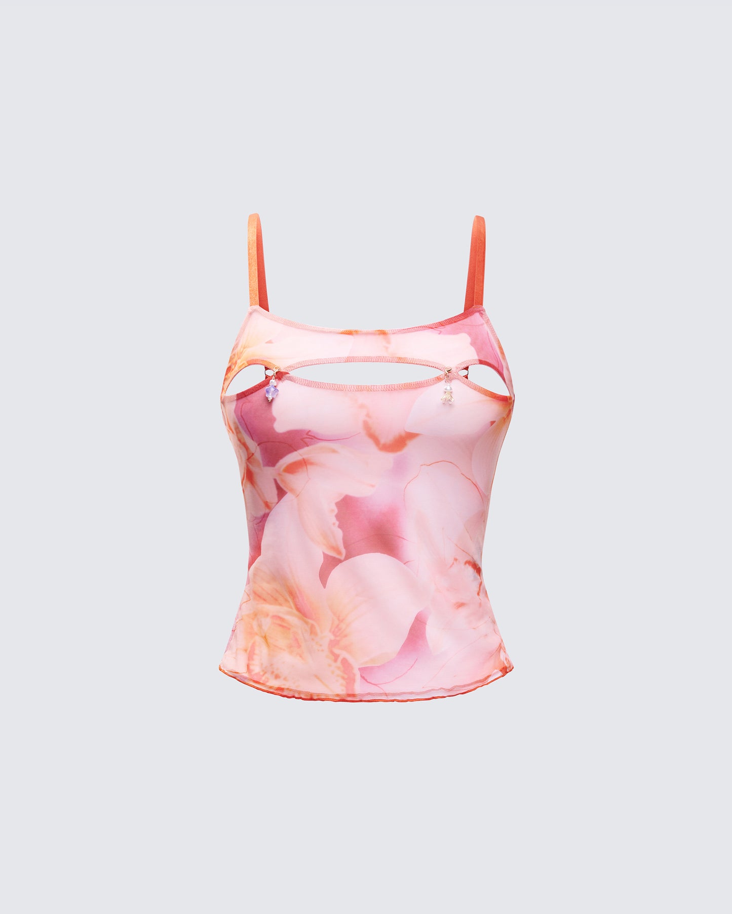Galiana Peach Charm Cut Out Cami Top product front