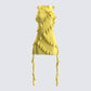 Gem Yellow Ruffle Mini Dress 3d product front
